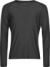 Športové tričko s dlhým rukávom CoolDry - Tee Jays, farba - black melange, veľkosť - XS
