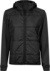 Dámska hybridná strečová bunda s kapucňou - Tee Jays, farba - black/black, veľkosť - L