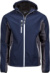 Pánska 3-vrstvová softshellová bunda s kapucňou - Tee Jays, farba - navy/dark grey, veľkosť - XL
