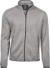 Pánska melanžová pletená flísová bunda - Tee Jays, farba - grey melange, veľkosť - 3XL