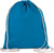 Športový vak z biobavlny - KiMood, farba - tropical blue, veľkosť - Onesize