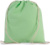 Športový vak z biobavlny - KiMood, farba - pistachio green, veľkosť - Onesize
