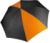 Golfový dáždnik - KiMood, farba - black/orange, veľkosť - Onesize
