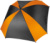 Štvorcový dáždnik - KiMood, farba - black/orange, veľkosť - Onesize