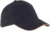 6-panelová šiltovka Orlando so sendvičovým šiltom - Kariban, farba - black/yellow, veľkosť - Onesize