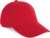 6-panelová šiltovka - Kariban, farba - classic red, veľkosť - Onesize