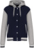 Unisex bunda s kapucňou "Teddy" - Kariban, farba - navy/oxford grey/white, veľkosť - XL