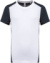 Pánske kontrastné športové tričko - Kariban, farba - white/navy, veľkosť - S