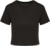Dámsky crop top - Kariban, farba - čierna, veľkosť - XL