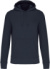 Pánska ekologická mikina s kapucňou - Kariban, farba - navy, veľkosť - 4XL