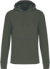 Pánska ekologická mikina s kapucňou - Kariban, farba - dark khaki, veľkosť - 5XL