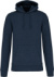 Pánska ekologická mikina s kapucňou - Kariban, farba - french navy heather, veľkosť - S