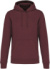 Pánska ekologická mikina s kapucňou - Kariban, farba - wine heather, veľkosť - 5XL