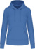 Dámska ekologická mikina s kapucňou - Kariban, farba - light royal blue, veľkosť - XL