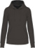 Dámska ekologická mikina s kapucňou - Kariban, farba - dark grey, veľkosť - L