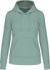 Dámska ekologická mikina s kapucňou - Kariban, farba - sage, veľkosť - M