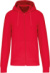 Ekologická mikina s kapucňou - Kariban, farba - red, veľkosť - 4XL
