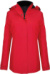 Dámska parka - Kariban, farba - red, veľkosť - XL