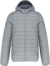 Ľahká pánska prešívaná bunda s kapucňou - Kariban, farba - marl silver, veľkosť - 3XL