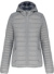 Ľahká dámska prešívaná bunda s kapucňou - Kariban, farba - marl silver, veľkosť - XL