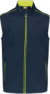 Pánska vesta "Day-to-Day" - Kariban, farba - navy/fluorescent yellow, veľkosť - 3XL