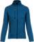 Dámska pletená flísová bunda s melanžovým efektom - Kariban, farba - light royal blue melange, veľkosť - 3XL