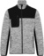 Pánska pletená pracovná flísová bunda - Kariban, farba - light grey melange/black, veľkosť - M