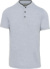 Pánske polo tričko so stojačikom - Kariban, farba - oxford grey/black, veľkosť - 3XL