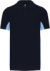 Dvojfarebné polo tričko s piké textúrou "Flag" - Kariban, farba - navy/sky, veľkosť - L