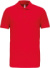 Pánske elastické polo tričko s piké textúrou - Kariban, farba - red, veľkosť - XL