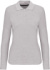 Dámske polo tričko s dlhým rukávom z piké materiálu - Kariban, farba - oxford grey, veľkosť - M