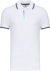 Pánske kontrastné polokošeľa s piké textúrou - Kariban, farba - white/navy/white, veľkosť - M