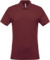 Pánske polotričko s piké textúrou - Kariban, farba - wine, veľkosť - 3XL