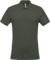 Pánske polotričko s piké textúrou - Kariban, farba - dark khaki, veľkosť - 4XL