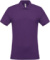 Pánske polotričko s piké textúrou - Kariban, farba - purple, veľkosť - L