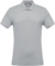 Pánske polotričko s piké textúrou - Kariban, farba - snow grey, veľkosť - XXL