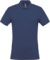 Pánske polotričko s piké textúrou - Kariban, farba - deep blue, veľkosť - L