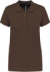 Dámske polo tričko piqué - Kariban, farba - chocolate, veľkosť - XXL