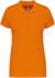 Dámske polo tričko piqué - Kariban, farba - orange, veľkosť - M