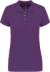 Dámske polo tričko piqué - Kariban, farba - purple, veľkosť - 3XL