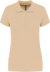 Dámske polo tričko piqué - Kariban, farba - light sand, veľkosť - 3XL