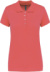 Dámske polo tričko piqué - Kariban, farba - true coral, veľkosť - M
