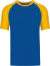 Baseballové tričko - Kariban, farba - royal blue/yellow, veľkosť - 3XL