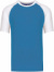Baseballové tričko - Kariban, farba - aqua blue/white, veľkosť - M
