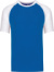 Baseballové tričko - Kariban, farba - aqua blue/white, veľkosť - XXL