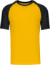 Baseballové tričko - Kariban, farba - yellow/black, veľkosť - XXL