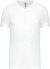 Pánske tričko s V-výstrihom - Kariban, farba - white, veľkosť - 3XL