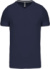 Pánske tričko s V-výstrihom - Kariban, farba - navy, veľkosť - M
