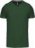 Pánske tričko s V-výstrihom - Kariban, farba - forest green, veľkosť - L
