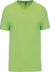 Pánske tričko s V-výstrihom - Kariban, farba - lime, veľkosť - XL